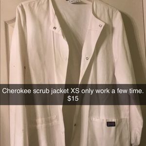 Cherokee scrub jacket